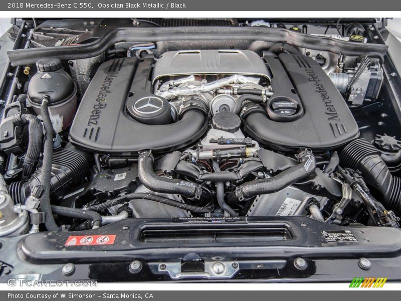  2018 G 550 Engine - 4.0 Liter DI biturbo DOHC 32-Valve VVT V8