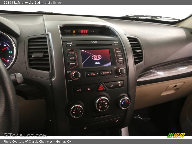 Satin Metal / Beige 2013 Kia Sorento LX