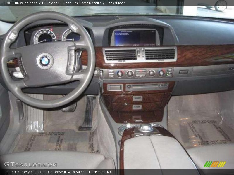 Titanium Silver Metallic / Black/Black 2003 BMW 7 Series 745Li Sedan