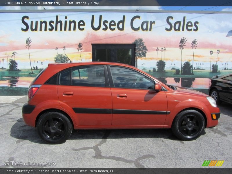 Sunset Orange / Gray 2006 Kia Rio Rio5 SX Hatchback