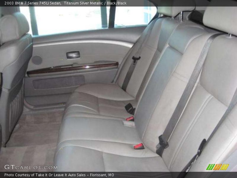 Titanium Silver Metallic / Black/Black 2003 BMW 7 Series 745Li Sedan
