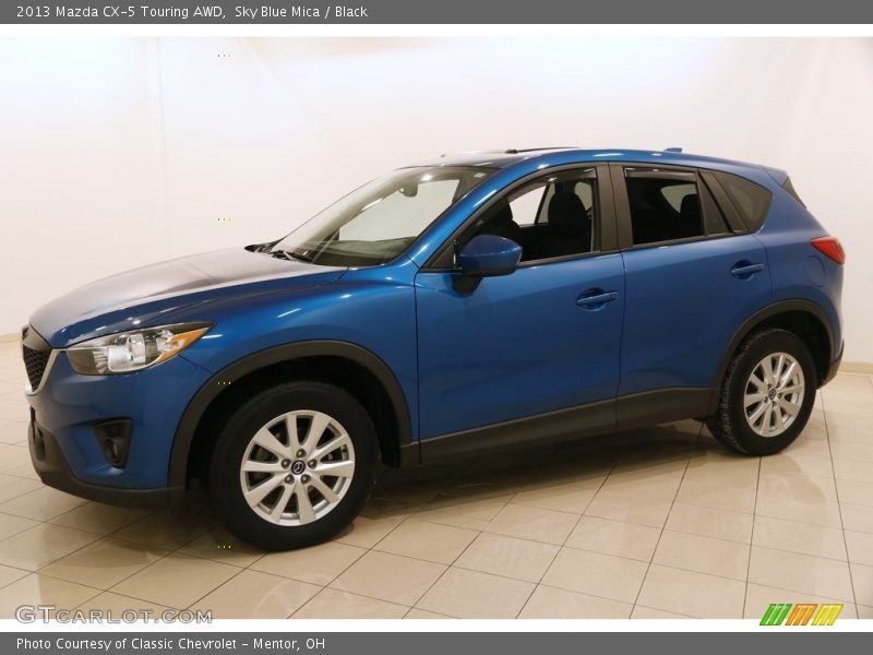 Sky Blue Mica / Black 2013 Mazda CX-5 Touring AWD