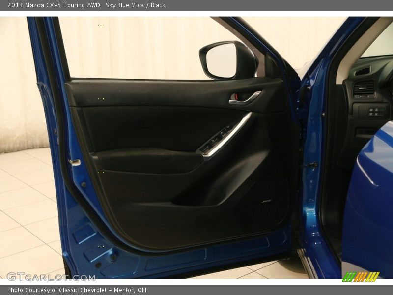 Sky Blue Mica / Black 2013 Mazda CX-5 Touring AWD