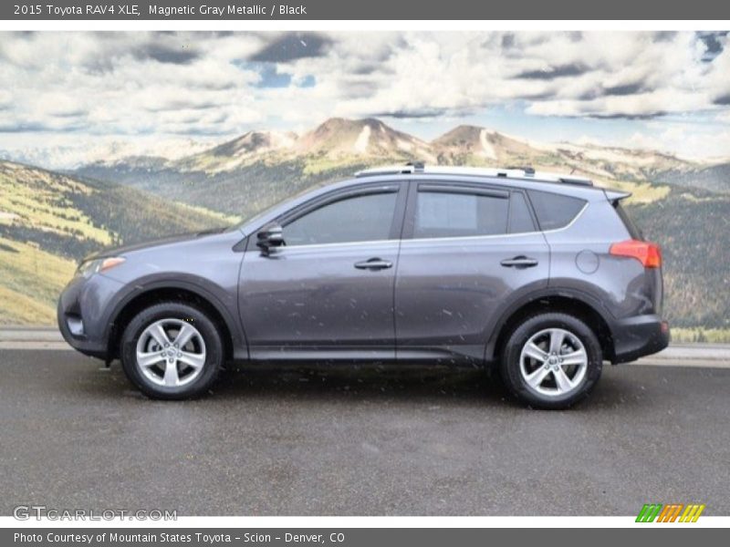 Magnetic Gray Metallic / Black 2015 Toyota RAV4 XLE