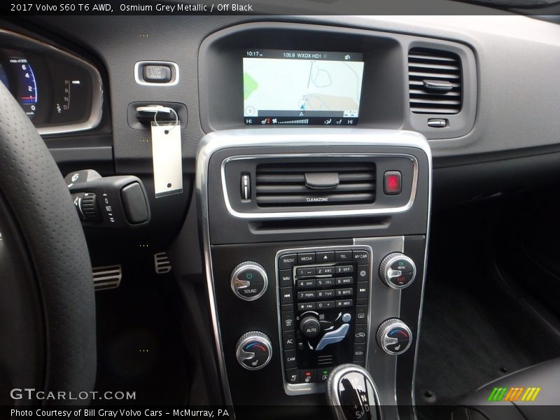 Osmium Grey Metallic / Off Black 2017 Volvo S60 T6 AWD