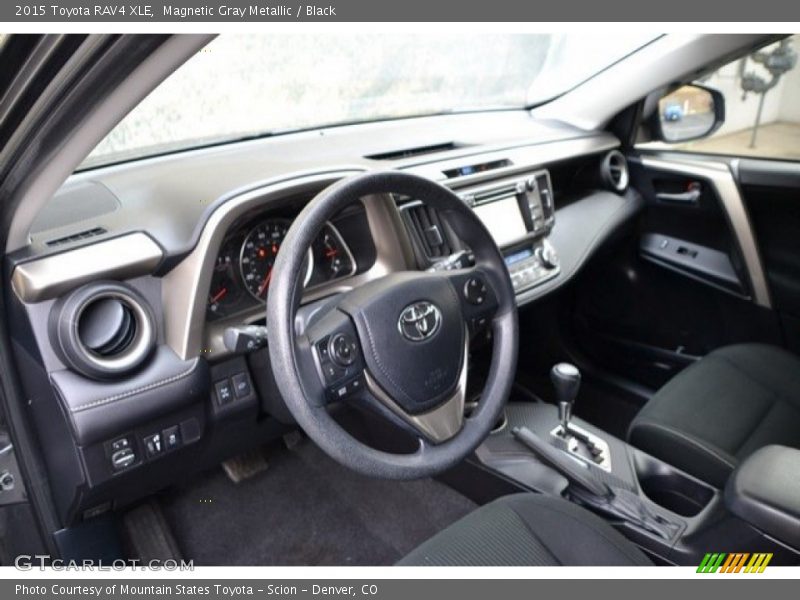 Magnetic Gray Metallic / Black 2015 Toyota RAV4 XLE