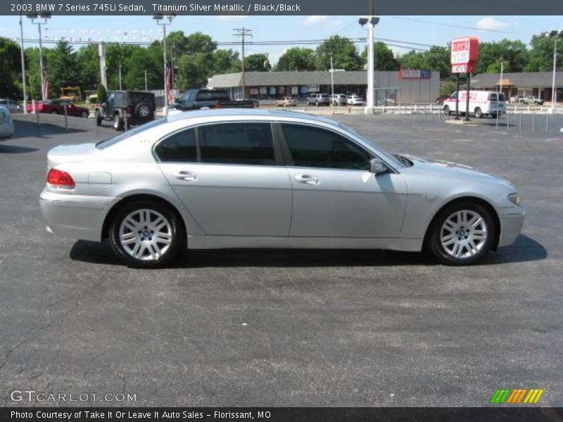 Titanium Silver Metallic / Black/Black 2003 BMW 7 Series 745Li Sedan
