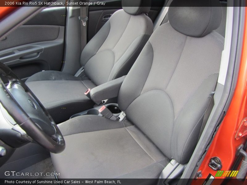 Sunset Orange / Gray 2006 Kia Rio Rio5 SX Hatchback