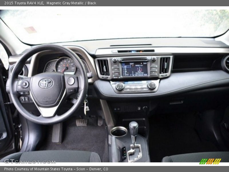 Magnetic Gray Metallic / Black 2015 Toyota RAV4 XLE