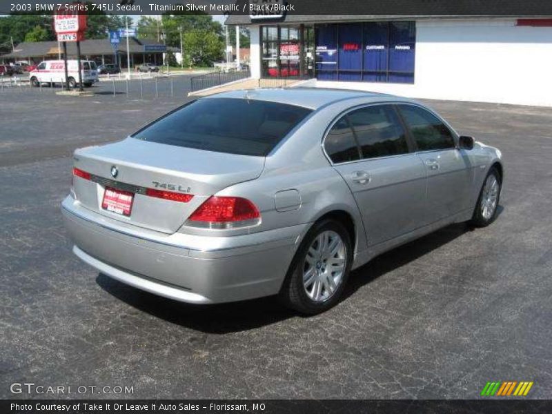Titanium Silver Metallic / Black/Black 2003 BMW 7 Series 745Li Sedan