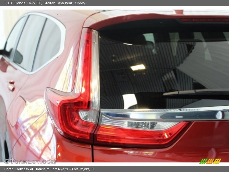 Molten Lava Pearl / Ivory 2018 Honda CR-V EX