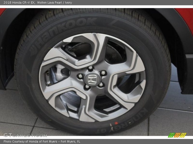 Molten Lava Pearl / Ivory 2018 Honda CR-V EX
