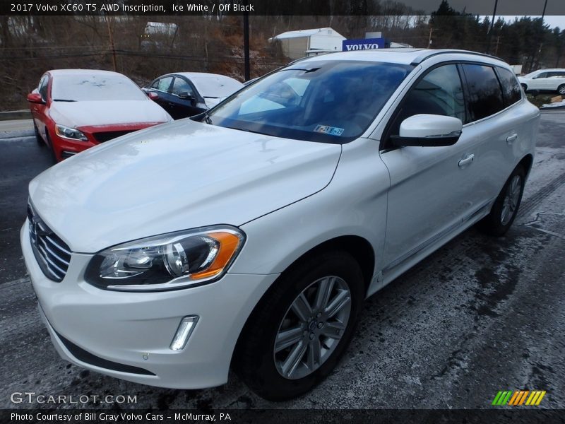 Ice White / Off Black 2017 Volvo XC60 T5 AWD Inscription