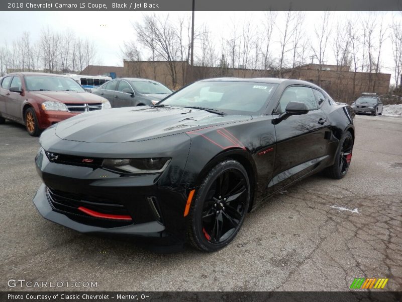 Black / Jet Black 2018 Chevrolet Camaro LS Coupe