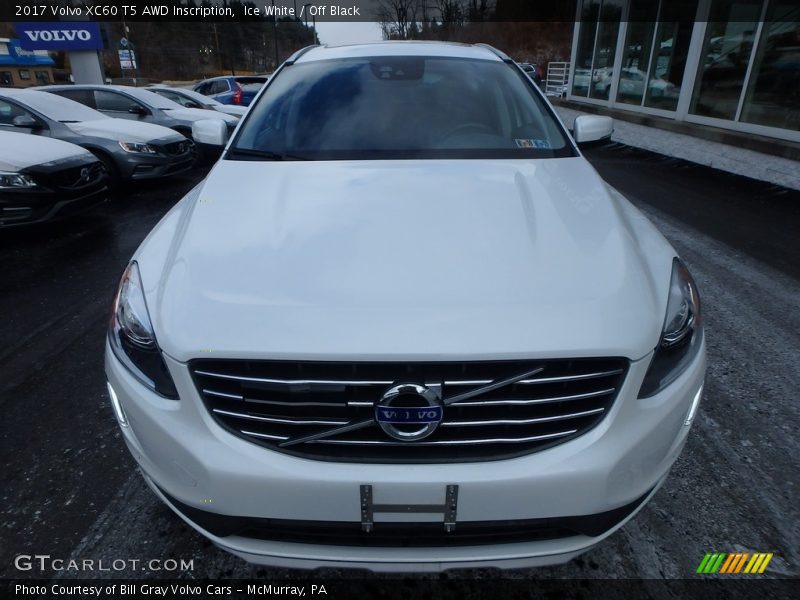 Ice White / Off Black 2017 Volvo XC60 T5 AWD Inscription