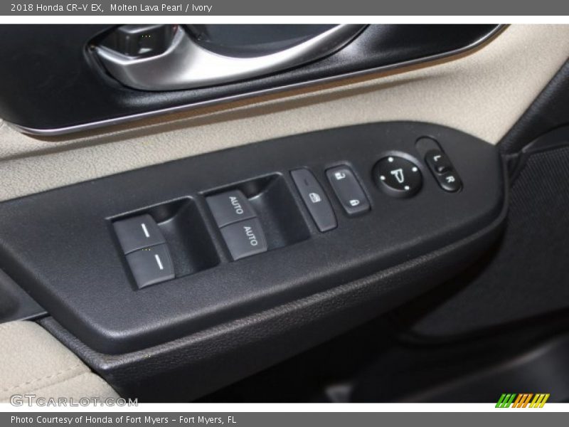 Molten Lava Pearl / Ivory 2018 Honda CR-V EX