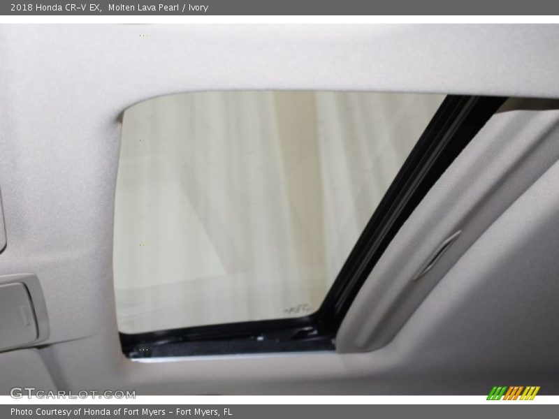 Molten Lava Pearl / Ivory 2018 Honda CR-V EX