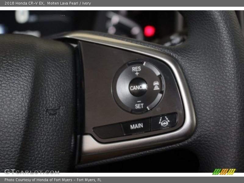 Molten Lava Pearl / Ivory 2018 Honda CR-V EX