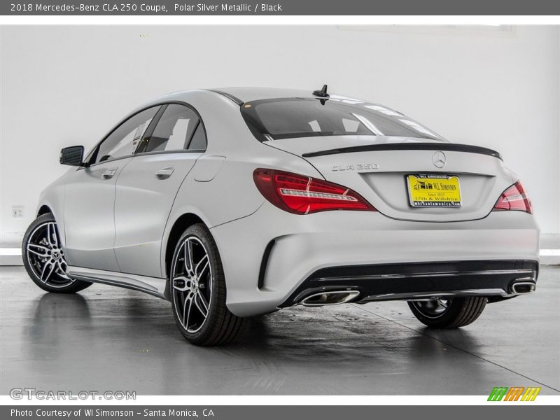 Polar Silver Metallic / Black 2018 Mercedes-Benz CLA 250 Coupe