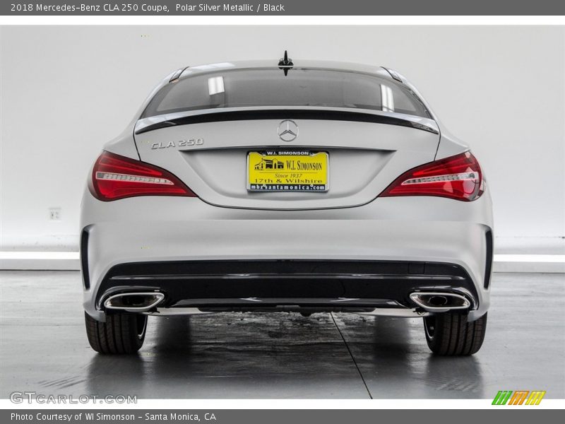 Polar Silver Metallic / Black 2018 Mercedes-Benz CLA 250 Coupe