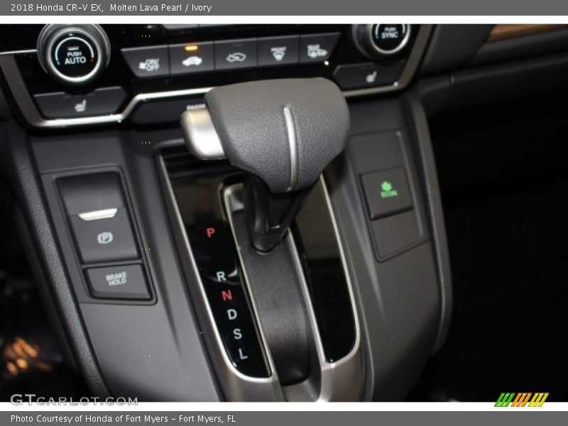 Molten Lava Pearl / Ivory 2018 Honda CR-V EX