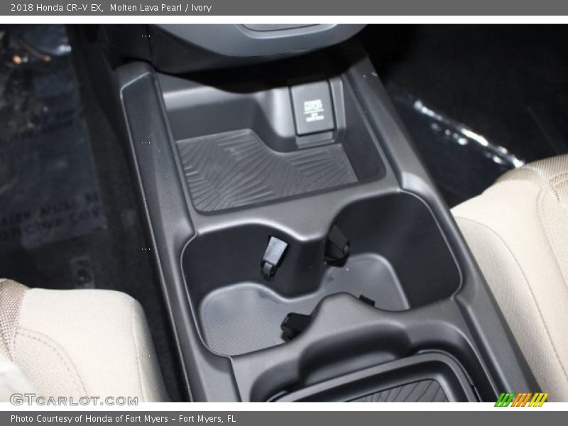 Molten Lava Pearl / Ivory 2018 Honda CR-V EX