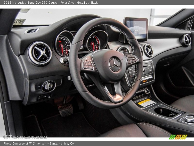 Polar Silver Metallic / Black 2018 Mercedes-Benz CLA 250 Coupe