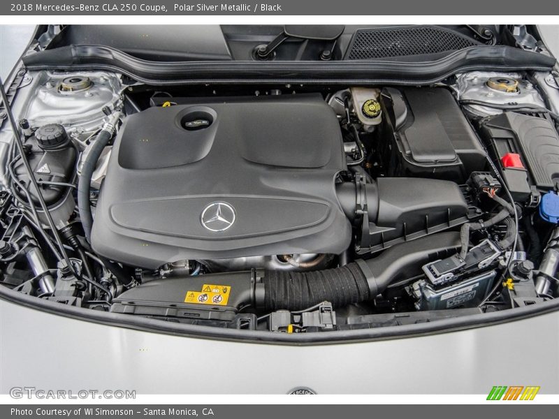 Polar Silver Metallic / Black 2018 Mercedes-Benz CLA 250 Coupe