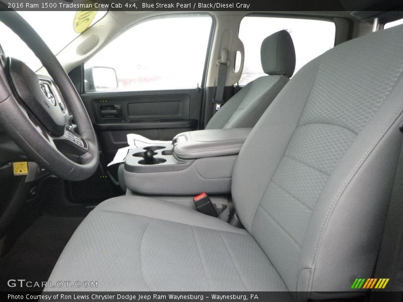 Blue Streak Pearl / Black/Diesel Gray 2016 Ram 1500 Tradesman Crew Cab 4x4