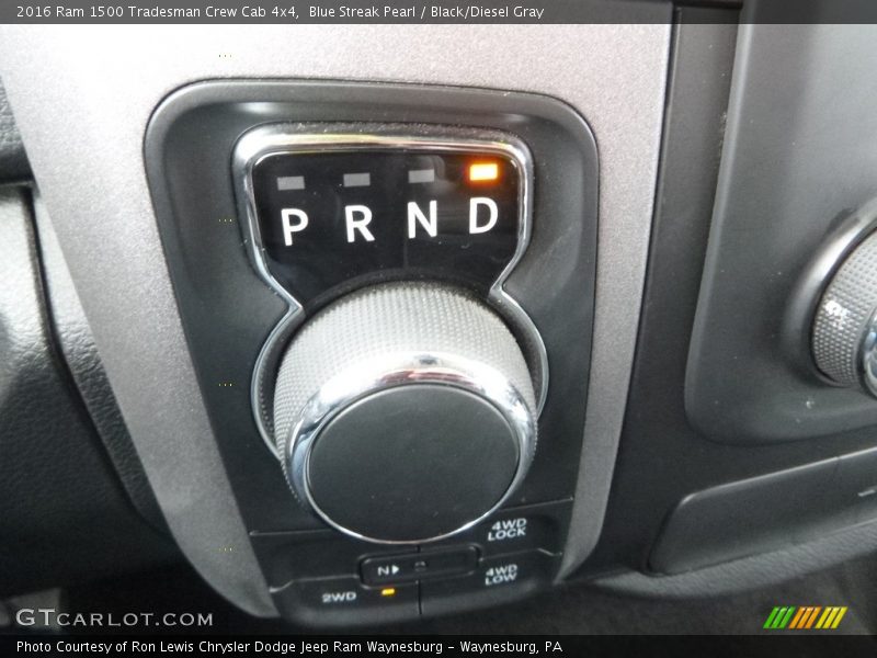 Blue Streak Pearl / Black/Diesel Gray 2016 Ram 1500 Tradesman Crew Cab 4x4