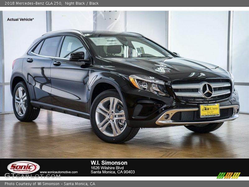 Night Black / Black 2018 Mercedes-Benz GLA 250