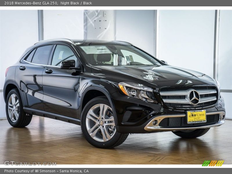 Night Black / Black 2018 Mercedes-Benz GLA 250