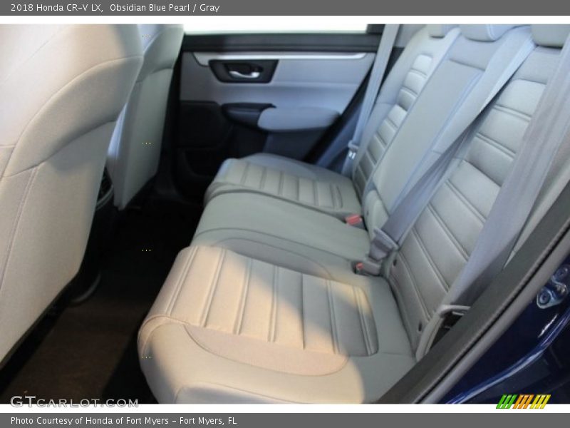 Obsidian Blue Pearl / Gray 2018 Honda CR-V LX