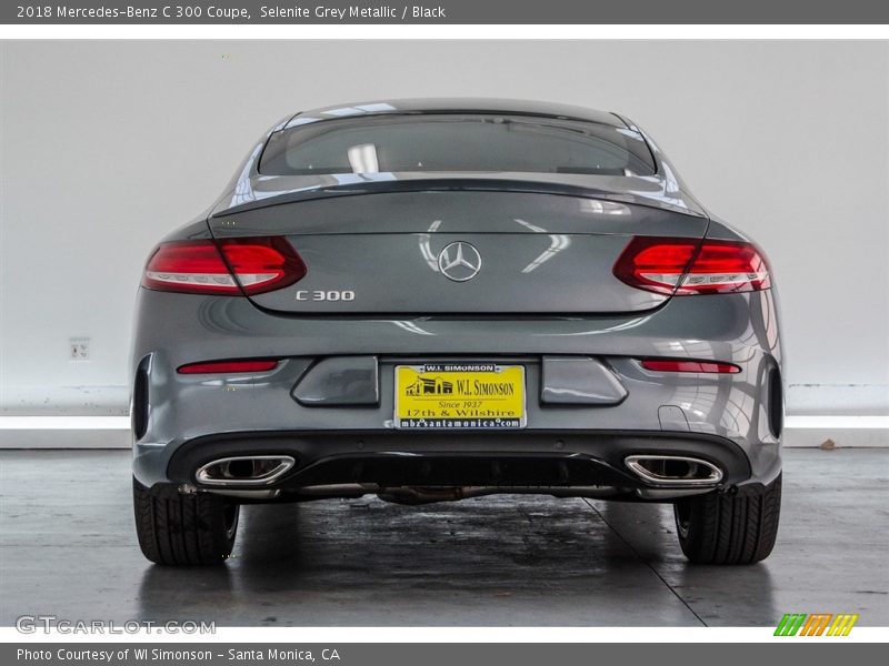 Selenite Grey Metallic / Black 2018 Mercedes-Benz C 300 Coupe