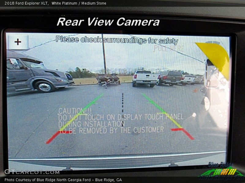 White Platinum / Medium Stone 2018 Ford Explorer XLT