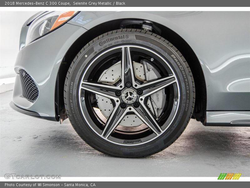 Selenite Grey Metallic / Black 2018 Mercedes-Benz C 300 Coupe
