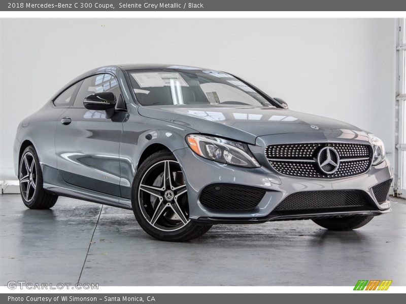 Selenite Grey Metallic / Black 2018 Mercedes-Benz C 300 Coupe