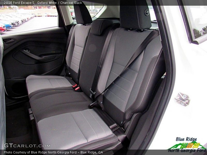 Oxford White / Charcoal Black 2018 Ford Escape S
