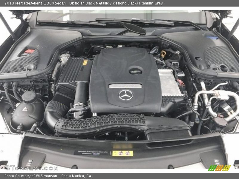 Obsidian Black Metallic / designo Black/Titanium Grey 2018 Mercedes-Benz E 300 Sedan