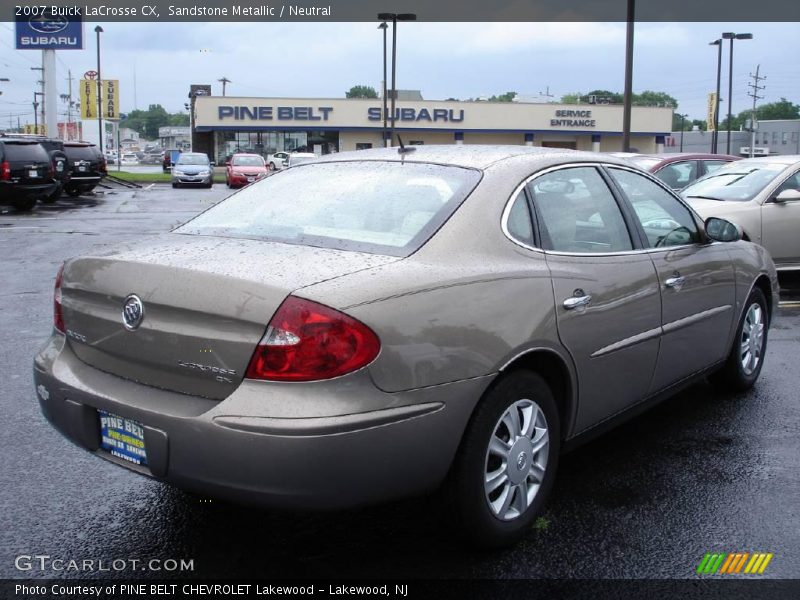 Sandstone Metallic / Neutral 2007 Buick LaCrosse CX