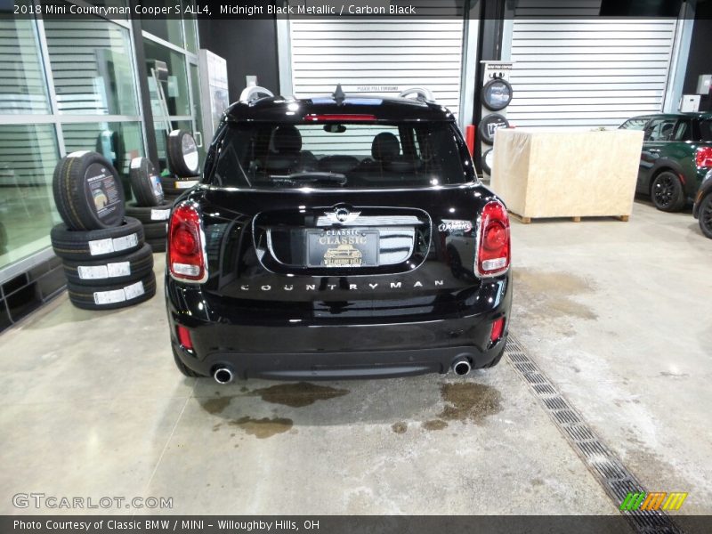 Midnight Black Metallic / Carbon Black 2018 Mini Countryman Cooper S ALL4