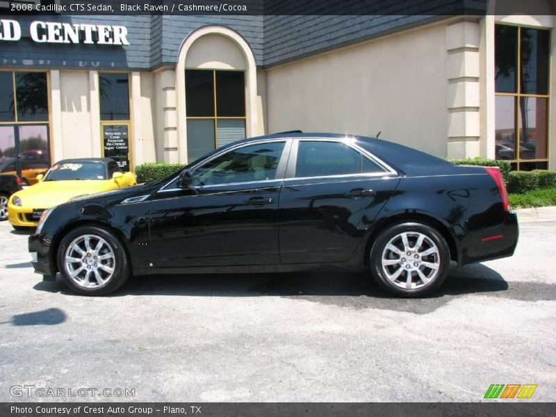 Black Raven / Cashmere/Cocoa 2008 Cadillac CTS Sedan