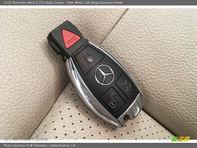 Polar White / Silk Beige/Espresso Brown 2015 Mercedes-Benz E 250 Blutec Sedan
