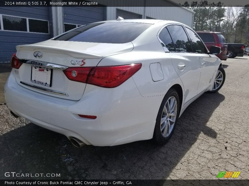 Moonlight White / Graphite 2014 Infiniti Q 50S 3.7