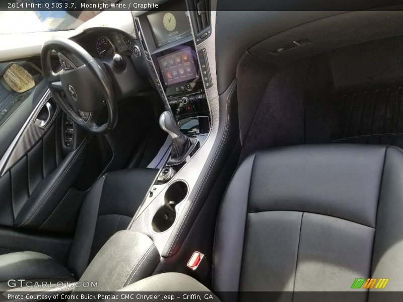 Moonlight White / Graphite 2014 Infiniti Q 50S 3.7