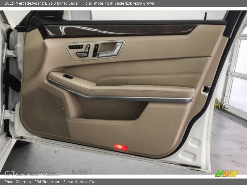 Polar White / Silk Beige/Espresso Brown 2015 Mercedes-Benz E 250 Blutec Sedan