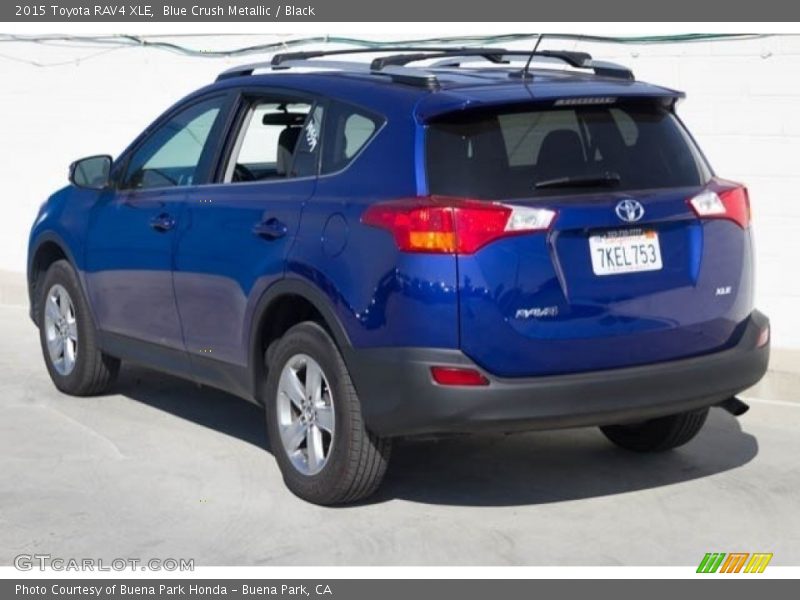 Blue Crush Metallic / Black 2015 Toyota RAV4 XLE