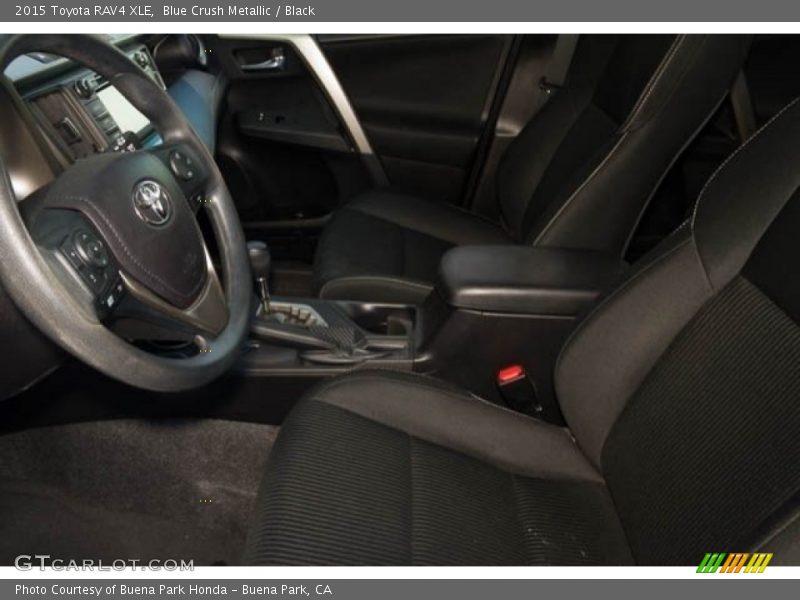 Blue Crush Metallic / Black 2015 Toyota RAV4 XLE
