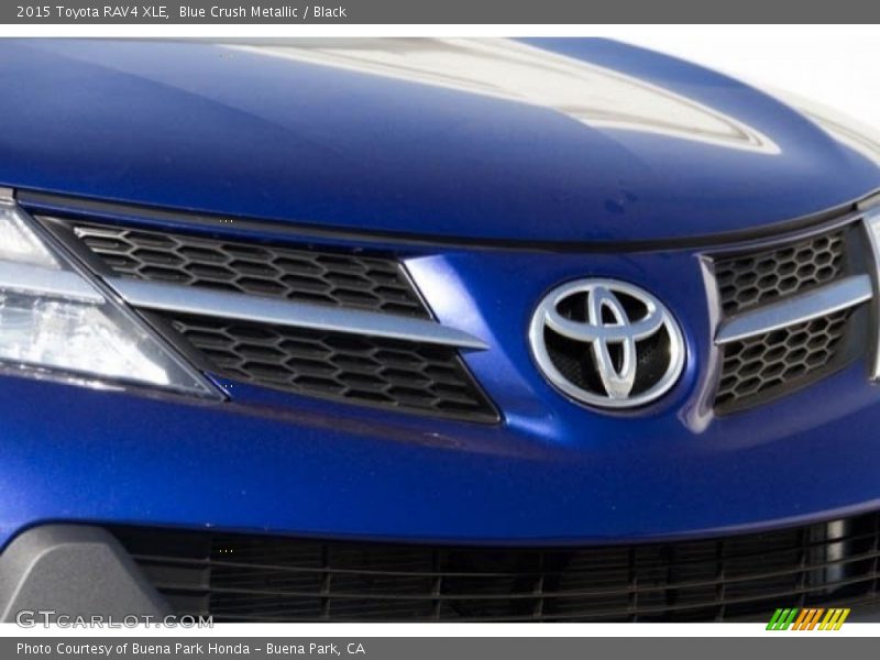Blue Crush Metallic / Black 2015 Toyota RAV4 XLE