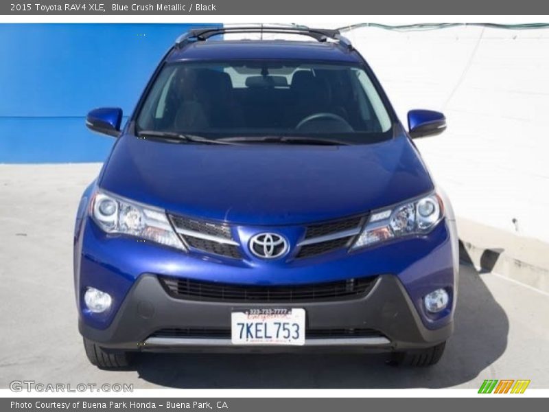 Blue Crush Metallic / Black 2015 Toyota RAV4 XLE
